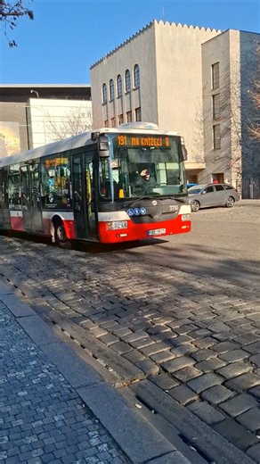 Bus nr. 191 departing from Anděl #prague #sor