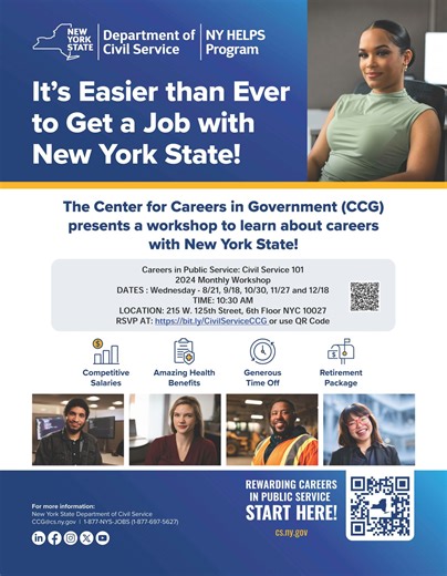 Buffalo Workshop: Learn about Civil Service Careers and NY HELPS