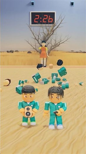 Fake Call Prank in Red Light Green Light Gone WRONG 🚨 #roblox #squidgame #shorts