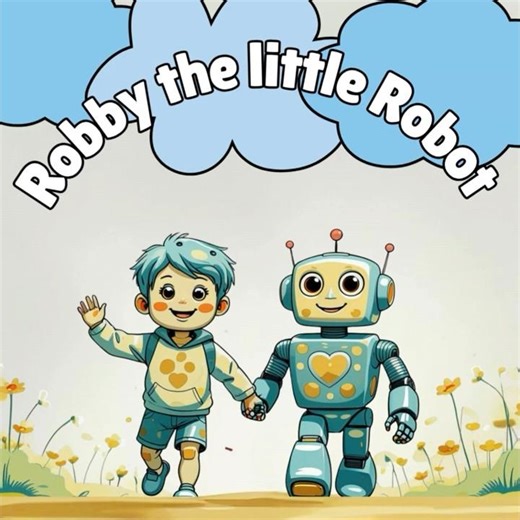 Robby the Little Robot Makes a New Friend - Kids Short Story