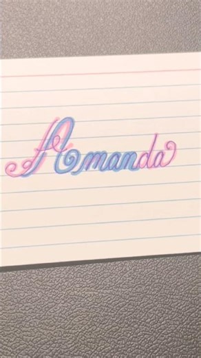 AMANDA #writingnames #handwriting #cursive #letteringart #namemeaning
