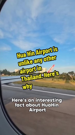 Here's an interesting fact about Hua Hin Airport Hua Hin Airport is unlike any other airport in Thailand. And here's why. #huahin #หัวหิน #thailand #ประเทศไทย #phetchaburi #เพชรบุรี #chaam #ชะอำ #airports #สนามบิน #HHQ #travel #การเดินทาง