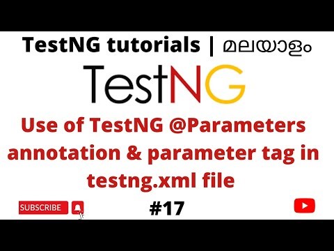 TestNG @Parameters annotation & parameter tag | Usage | Testing Framework | TestNG Tutorials | #17