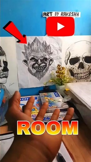 💫Mera drawing table aur setup room🤩 #setup #room #dream #shorts