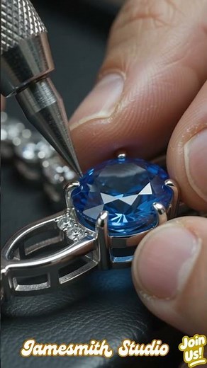 Setting Blue Sapphires in a Stunning Statement Necklace