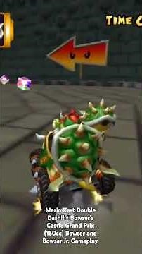 Mario Kart Double Dash!! - Bowser's Castle Grand Prix (150cc) Bowser and Bowser Jr. Gameplay.