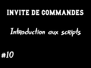 [#10] CMD : Introduction aux scripts