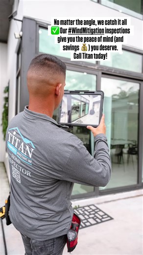 Homeowners don’t wait until it’s too late! 🏠⚡ A #WindMitigation could mean BIG savings on your insurance and protection when storms roll in. Call us now and book your #HomeInspection with Titan 🔍📞