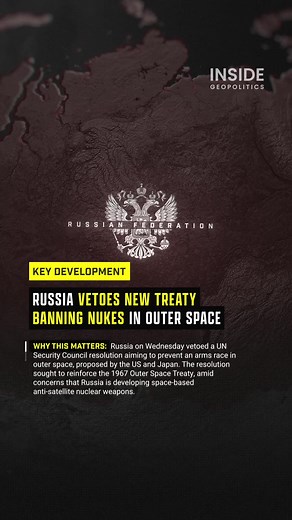 04.26.2024 | Russia's veto of the UN resolution underscores growing tensions over space militarization. Notably, Russia has emphasized its commitment to the current space treaty, slamming the proposed resolution as politically-motivated. #SpaceSecurity #UN #ArmsRace #Space #Russia #US