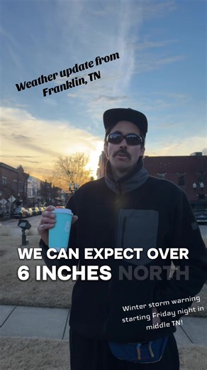 Franklin, TN Winter Storm Warning Update for 1/22/26