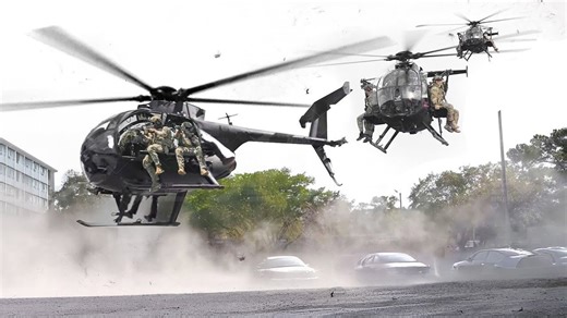 US Special Forces Crazy Operation With Tiny MH-6M Helicopters