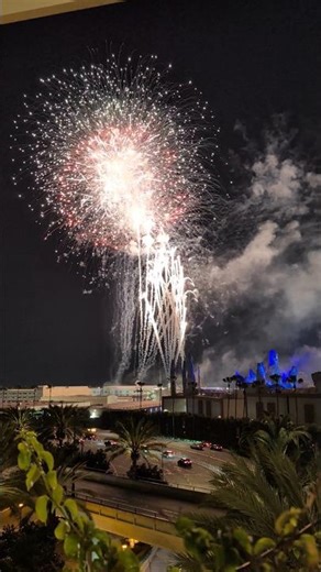 Disneyland Wondrous Journeys Fireworks Finale 🎆 Parking Structure View! #disney #shorts