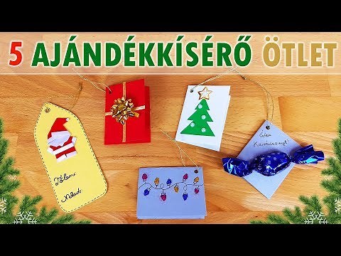 5 ajándékkísérő kártya ötlet egyszerűen | Karácsony | Manó kuckó