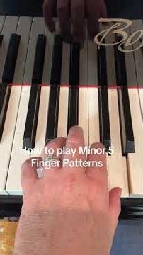 How to play Minor Pentascales or 5 Finger Patterns