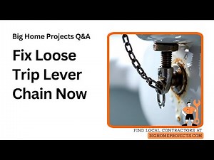 Trip Lever Chain Clip Fix Guide for Loose Connections