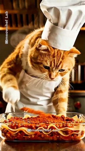 Orange Cat Cooks Lasagna?! You Won’t Believe This!