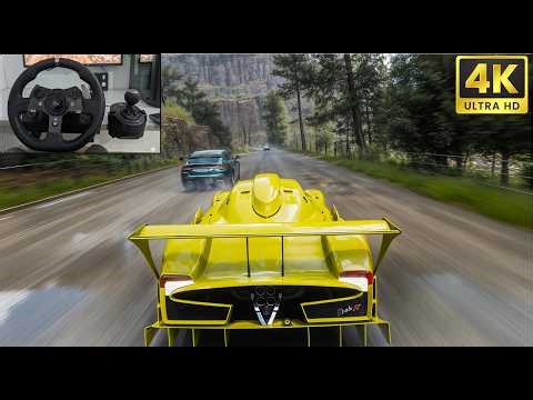Goliath Race with Steering Wheel is INSANE! | Forza Horizon 5 Logitech G923 #pagani #forzahorizon5