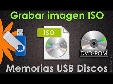 Grabar y quemar cualquier imagen Iso en memoria usb o disco CD DVD