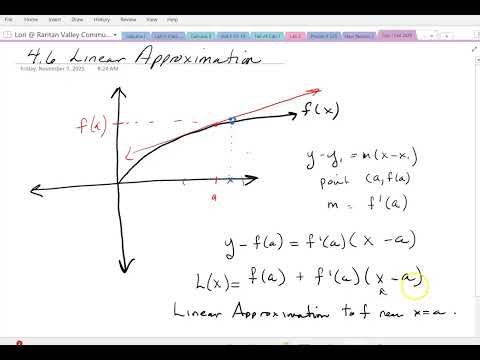 4 6 Linear Approximation