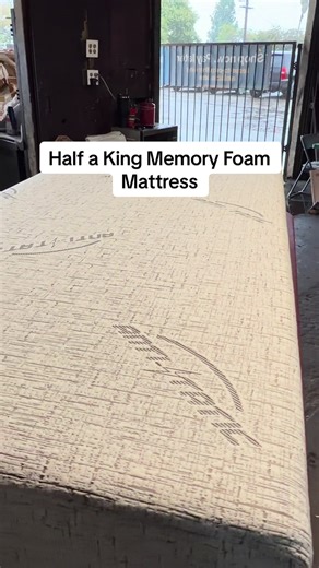 POV: Half a King Memory Foam Mattress for an Adjustable Bed. One Half of a Mattress for an Electric Bed #fyp #memoryfoam #santaana #xybca #orangecounty