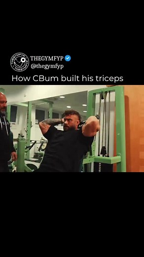 CBum’s tricep workout 👍 Comment “CBUM” and I’ll send you the 8 day workout split Cbum used to win his 5th Olympia @cbum @hanyrambod | Thegymfyp