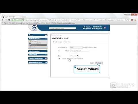 How to create a Web redirection with OVH?