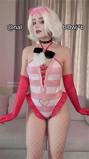 A little about me 💗 #aldorachan #clowngirl #cosplayer #angeldustcosplay #hazbinhotelcosplay #egirl #angeldust #youraldora | Margarita Averina | Aldorachan