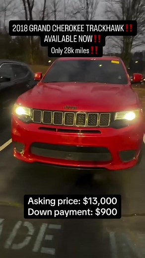 2018 Jeep Grand Cherokee TRACKHAWK! #bankseizedcarsforsale #JeepTrackhawk #GrandCherokee #SUVLife #fyp