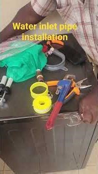 How to install a washing machine water inlet pipe #viral #shorts #washer #installation