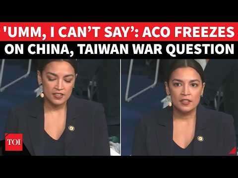 'UM...BUT...YOU KNOW...': AOC Chokes On Sending U.S. Troops If China Invades Taiwan | Watch