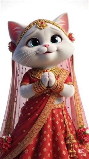Billi Ki Shaadi 🐱💍 | Ek Pyari Love Story | Cute Cat Wedding Story ❤️” #shorts