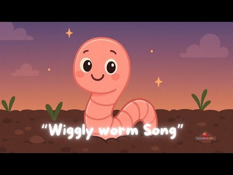 Wiggly Worm Song for Kids | Learn with Fun Movements | BooBooABC Preschool Songs