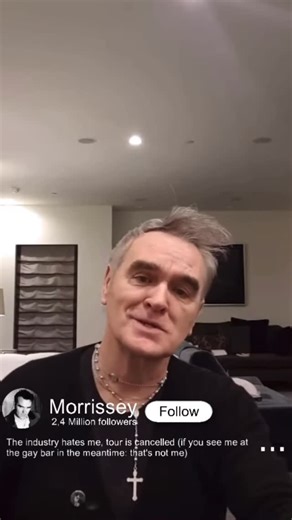 Jacqueline on Instagram: "Did anyone else get this message from Morrissey as one of his top listeners ? #morrissey #thesmiths #postpunk #memes #spotify #spotifywrapped"