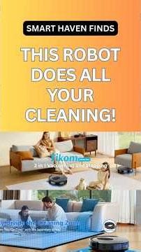 This Robot Does All Your Cleaning — Tikom Vacuum & Mop Combo!