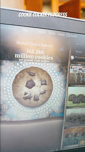 cookie clicker progress (started last night around 5pm)