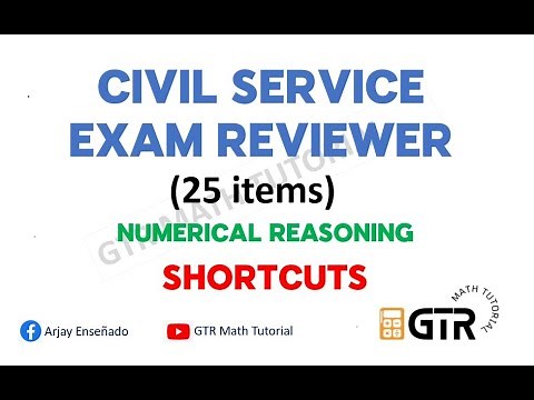 CIVIL SERVICE EXAM REVIEWER 2023 | NUMERICAL REASONING