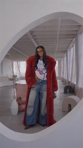 FashionNova.com on Instagram: "Because every friend group needs options 💋✨️⁠ ⁠ - The It Girl Faux Fur Coat ⁠ - Calling Again Faux Leather Trench Coat⁠ - Don’t Get It Twisted Bodysuit⁠ - Cabin Crush Faux Leather Micro Skirt⁠ - Basic Crotchless Tights⁠ - Always Classy Square Toe Booties⁠"