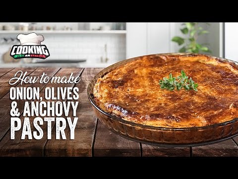 "The BEST Onion Pie Recipe You'll Try!" With Olives and Anchovies