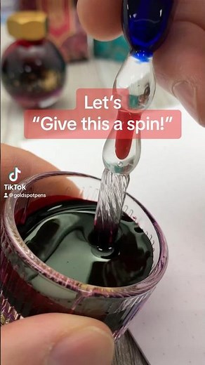 Ferris Wheel Press Carousel Inkwell dip pen test and demonstration #penaddict #writinginstruments