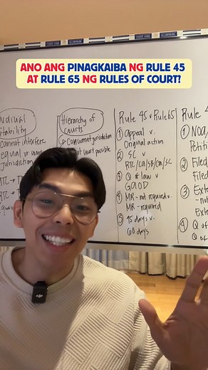 266K views · 7.2K reactions | Ano ang pagkakaiba ng Rule 45 at Rule 65 ng Rules of Court? --- #lawstudent #learn #lawschoolph #fyp #attyanselmo #legaleducation | ARRC | Facebook