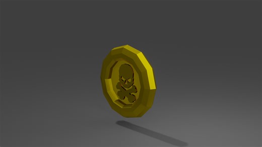 Low Poly Pirate Coins by Magic Games