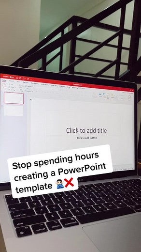 Gone are the days we waste time building a PowerPoint presentation from scratch. 😮‍💨 #powerpoint #presentation #design #template #tutorial #edutok #hacks #studytok #teachersoftiktok