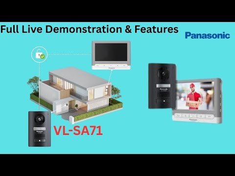 Panasonic VL-SA71 Video Intercom System Full Live Demonstration & Features Explained