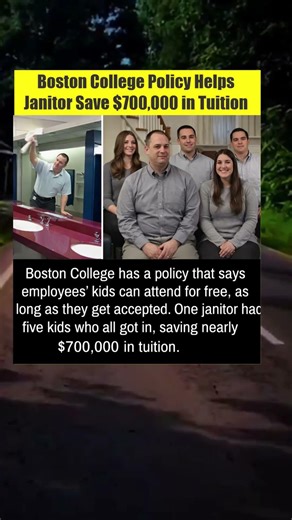 Boston College Janitor Saves $700,000 in Tuition Thanks to Employee Benefit Policy
