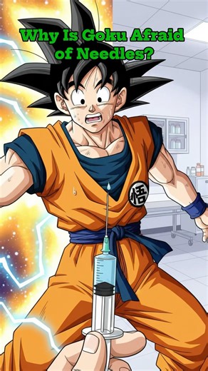 Why Is Goku Afraid of Needles? dragon ball anime edit #dragonball #goku #vegeta #shortsfeed #anime