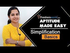 Simplification: Basics and Methods Video Lecture | Crash Course for SSC CGL (English)