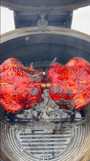 Tandoori Whole Chicken on Joetisserie 🔥 Spicy Mint Yogurt Dip!