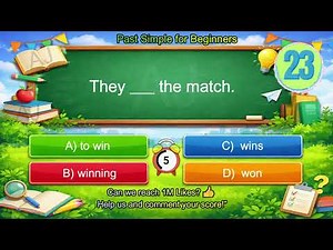 Past Simple | 30 Easy Tests with Answers for Beginners | Learn English