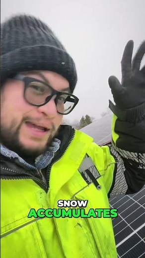 Snow on Solar Panels: Does It Affect Production? #shorts