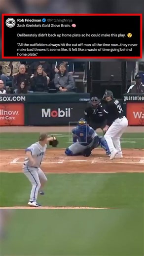 Zack Greinke’s Gold Glove Brain. 🧠 Deliberately didn’t back up home plate so he could make this play. 😲 | PitchingNinja
